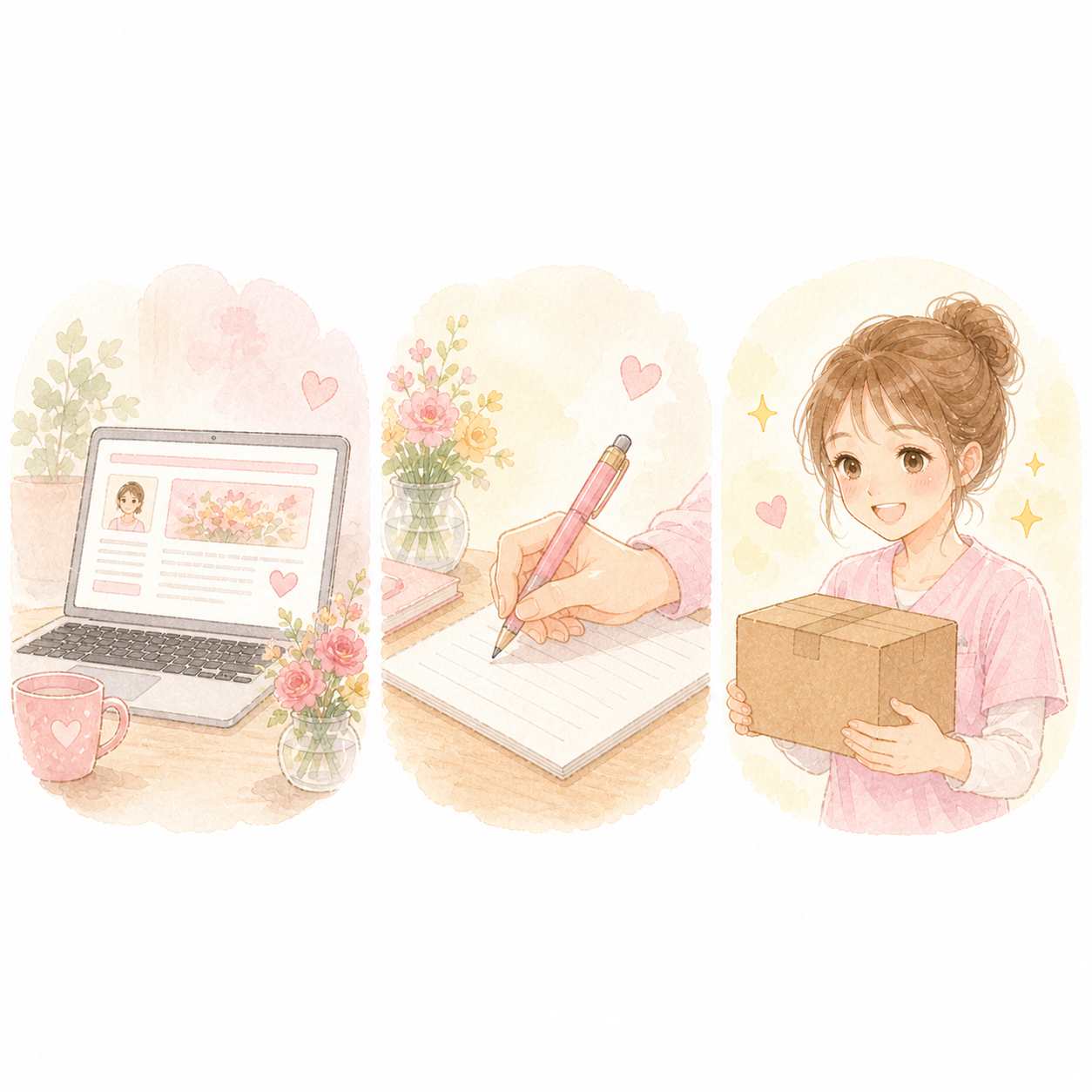 看護師ママの在宅副業イメージ